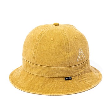 日本限定 POLER PIGMENT BELL HAT 可調式復古鐘形帽 厚磅 狼棕