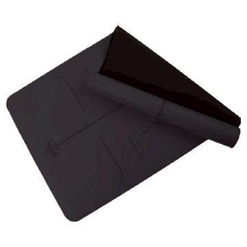 HOME GYM CLUB 居家健身 PU體位線瑜珈墊  1個  質感黑  183 x 68 x 0.5cm