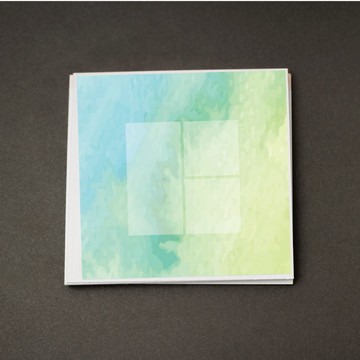 硬筆書寫作品紙 色紙 A11 2+1格50入・厚磅紙・鋼筆可用