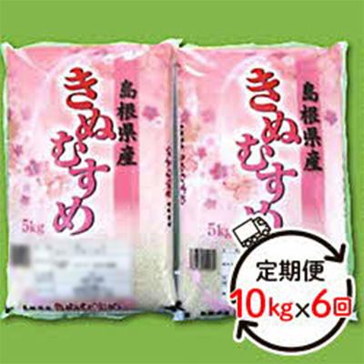 ふるさと納税 浜田市 2024年1月発送開始『定期便』石見産 きぬむすめ　5kg×2袋(計10kg)×全6回