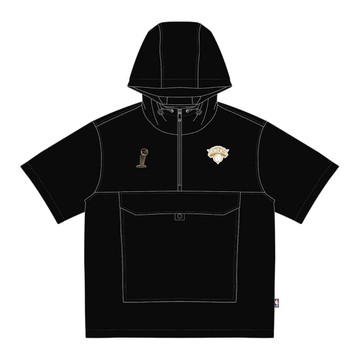 【總冠軍商品】NBA 2025-26 尼克總冠軍 連帽半開襟 短袖上衣