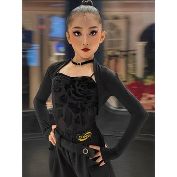 拉丁舞服女國標舞摩登舞上衣2025新款舞蹈練功服高級時髦專用背心