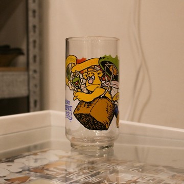 𝗈𝗅𝖽𝗍𝗈𝗒𝗌𝗍𝖺𝗍𝗂𝗈𝗇 1980s 布偶大追緝 布偶大劇場 玻璃杯 水杯 生活日用品 老物收藏