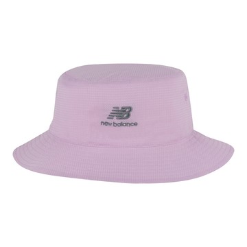 【New Balance】雙面漁夫帽 休閒帽 男女款 中性 運動帽 遮陽帽 粉色/白色_LAH31006LLC-F
