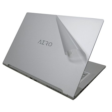 【Ezstick】GIGABYTE AERO 16 OLED BKF BSF 透明霧面機身貼 (上蓋+鍵盤週圍+底部貼)