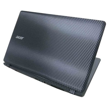 【Ezstick】ACER Extensa EX2540 筆電機身貼｜黑色卡夢紋｜上蓋+鍵盤週圍貼｜