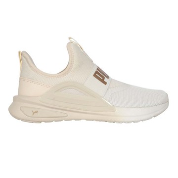 PUMA SOFTRIDE ENZO EVO SLIP-ON 女休閒運動鞋-慢跑 運動 37787526 米白香檳金