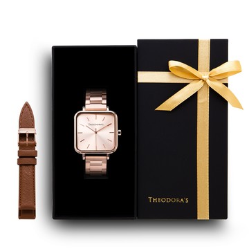 [可選色]限定禮盒Hebe腕錶+替換錶帶2入組