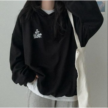 已售9642件💖Vuja de 純棉連帽衛衣 大學t 薄衛衣 oversize 大學t 長袖 秋冬上衣 圖案印花 潮流
