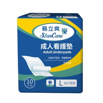 易立爽 成人看護墊L (65x75公分) 100片/箱購 尿墊 產褥墊 保潔墊
