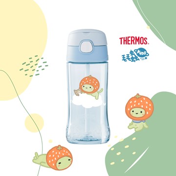 【THERMOS膳魔師】吸管瓶450ml_毛毛蟲吸吸瓶