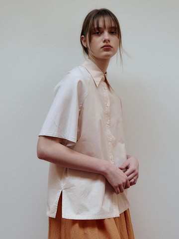 Raglan Halfsleeve Shirt - Light Pink