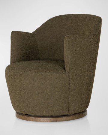 Aurora Boucle Swivel Chair