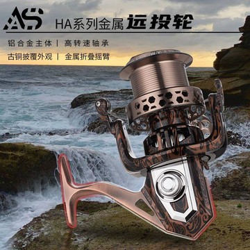 鰲鯊HA 12000紡車輪 遠投 錨魚 超大海釣 路亞輪 無間隙漁輪 路亞斜口輪 摺疊漁輪