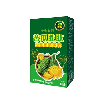 梁衫伯 台灣製造 保健食品 苦瓜胜肽金盞花葉黃素複方膠囊 3盒組