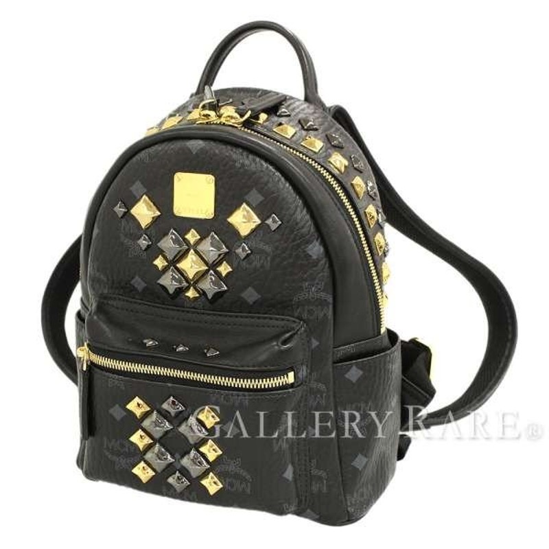 慣らす とらえどころのない 二 Mcm リュック 黒 スタッズ Be Your Note Org