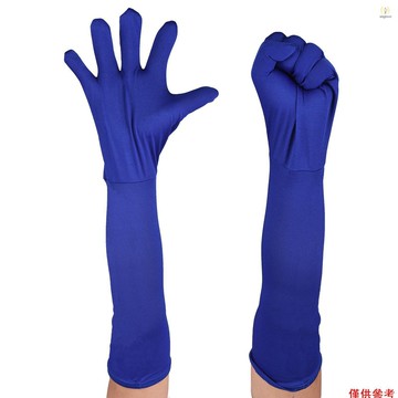 藍色色度鑰匙手套色度鑰匙手套隱形效果背景色度鍵藍色手套藍屏攝影照片視頻 T1V