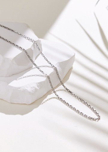 Essential．訂製方形純鋼項鍊