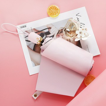 雨傘 折疊傘 防曬傘 日系小清新自動傘簡約純色創意黑膠防曬遮陽傘印logo雨傘印刷廣告