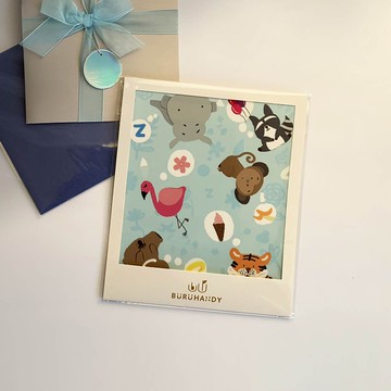 擦拭布/拭鏡布/眼鏡布/超細纖維-布嚕得綜合動物款