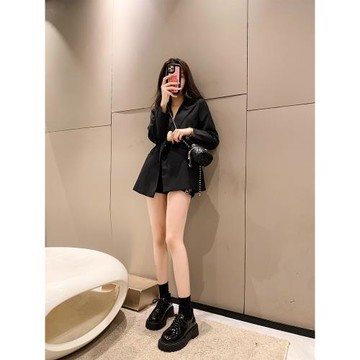 小皮鞋女款英倫風單鞋2025新款春秋季瑪麗珍厚底樂福鞋黑色女鞋子