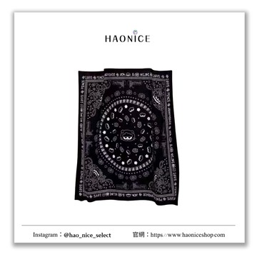 【HAO NICE】100%韓國正品 PEACEMINUSONE權志龍GD周邊ZOA聯名 煤氣罐貓咪 圖騰魔法陣風 應援方巾 頭巾 桌巾