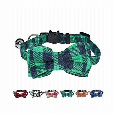 Wdpaws猫首輪 鈴付き ねこ首輪 子猫 ペット首輪 犬用首輪 猫用首輪 調節可能 可愛い 蝶結び付き チェック柄 １本 通販 Lineポイント最大get Lineショッピング