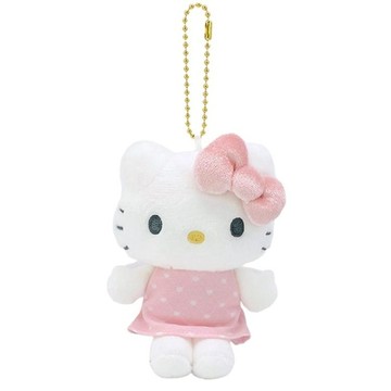 【震撼精品百貨】Hello Kitty 凱蒂貓~日本三麗鷗sanrio KITTY絨毛玩偶吊飾-淺粉衣天使變裝50週年*19894