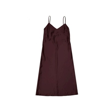 Blanca Vita Acacia Satin Slip Midi Dress