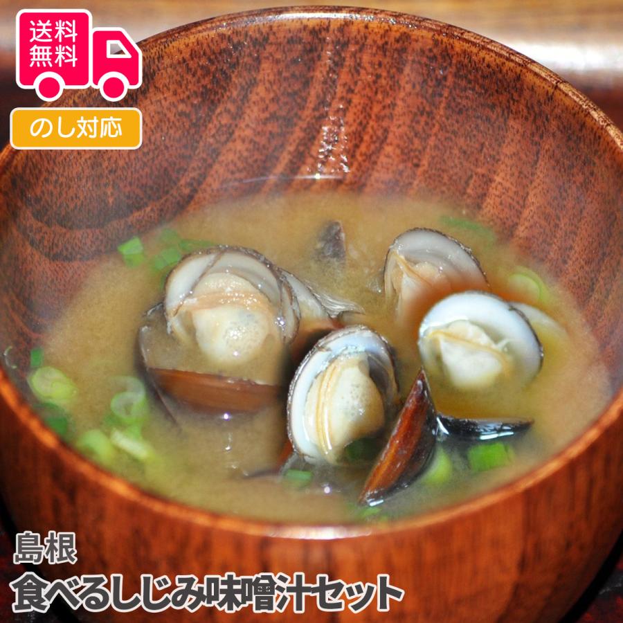 島根 食べるしじみ味噌汁セット プレゼント ギフト 内祝 御祝 贈答用 送料無料 お歳暮 御歳暮 お中元 御中元