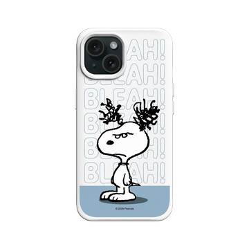 iPhone 15 SolidX 白 - 史努比 Snoopy - 不開心