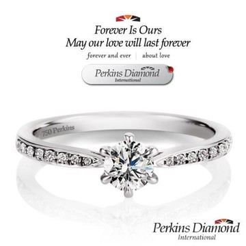 GIA PERKINS 伯金仕 夏綠蒂系列 鑽石戒指