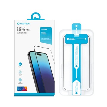 MOZTECH 電競晶霧貼 超透霧面 9H 電競保護貼 秒貼款 玻璃貼 玻璃保護貼 適用 iPhone 16