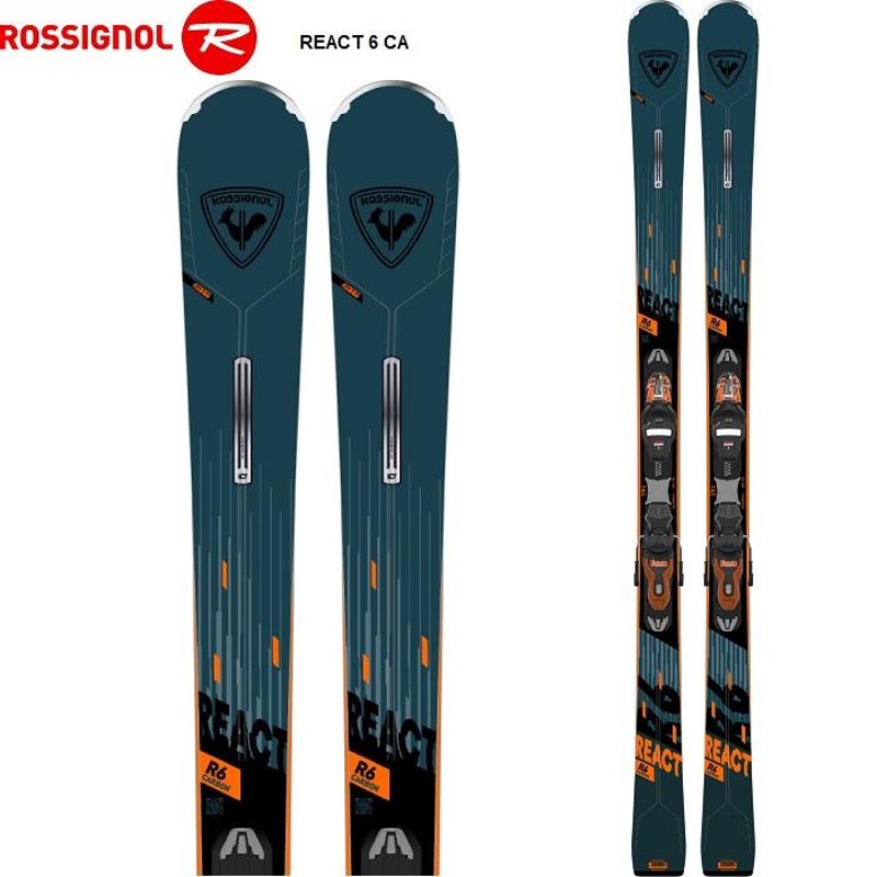 ROSSIGNOL ロシニョール スキー板 REACT 6 CA ビンディングセット 22
