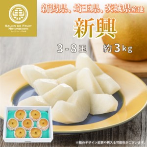 [予約 2023年 12月1日-12月10日の納品]  新興 和梨 約3kg 3-8玉 新潟県 埼玉県 茨城県産 他 秋ギフト 梨 日本梨 冬ギフト お歳暮 御歳暮