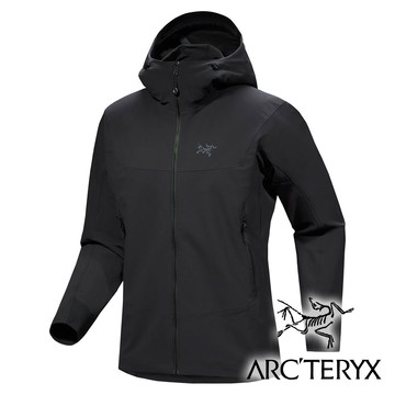 【Arc'teryx 始祖鳥】男 Gamma軟殼連帽外套『黑』X009819 戶外 露營 登山 健行 休閒 時尚 軟殼 連帽 外套