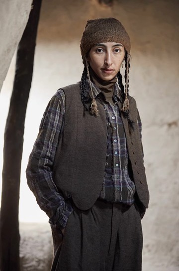 復古文青 羊毛混紡背心