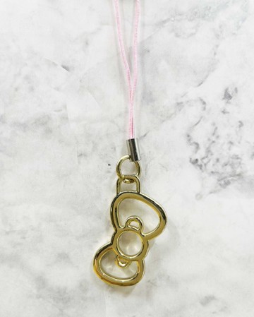 【震撼精品百貨】Hello Kitty 凱蒂貓~日本SANRIO三麗鷗 KITTY手機吊飾-蝴蝶結粉*80264