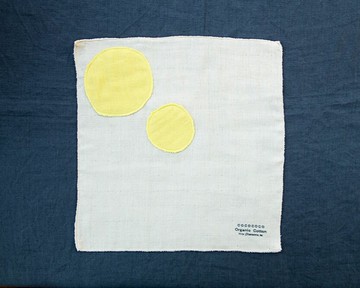 有機棉三層紗/檸檬草染色○○毛巾 小