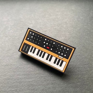 別針 合成器 橡膠別針 02 ANALOG SYNTHESIZER