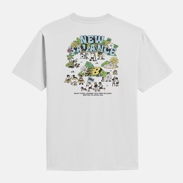 【NEW BALANCE】NB BOY 短T 短袖 Every Journey 白 每一段旅程 MT61Y00BWT