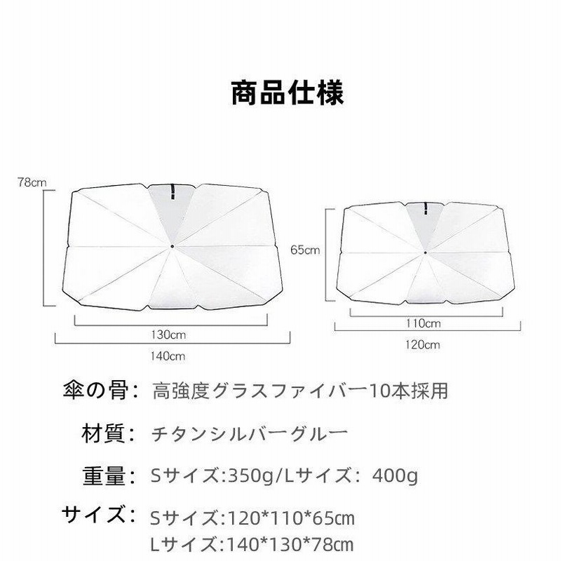 アクティー バン HH5 サンシェードV字有り 車内 傘型 日よけ UVカット 紫外線カット 折りたたみ傘 簡単操作 収納ポーチ付き アクセサリー |  east-wind.jp