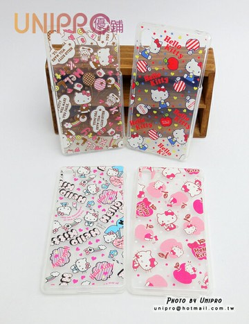 【UNIPRO】SONY Xperia Z2 D6503 Hello Kitty 凱蒂貓 滿版 透明 TPU 手機殼 保護套