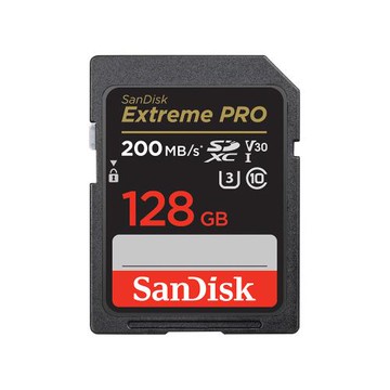 SanDisk 128GB 記憶卡 200MB/s Extreme Pro SDXC UHS-1 U3 V30 C10 公司貨