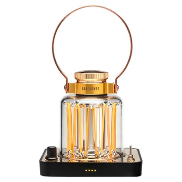 BAREBONES 積木燈塔 Tower Lantern USB-C充電式 低3~高500流明  1個  黃銅