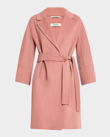 Arona Belted Wool Wrap Coat