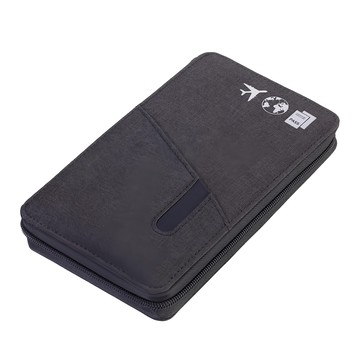 TROIKA RFID防盜旅行9格多功能3C收納包 美國設計 中國製造  深灰色  1個