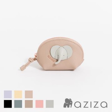 aziza小象長鼻半圓零錢包-多色
