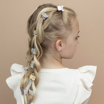 英國Mimi & Lula_AW25_秋日山林_俏皮小貓髮束8入