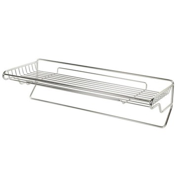 特力屋 304不鏽鋼單層置物毛巾架